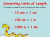 Converting and Comparing Units of Length - Year 4 (slide 4/38)
